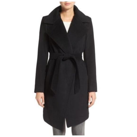 Diane von Furstenberg Wool Blend Wrap Coat Size 6 - Picture 1 of 9